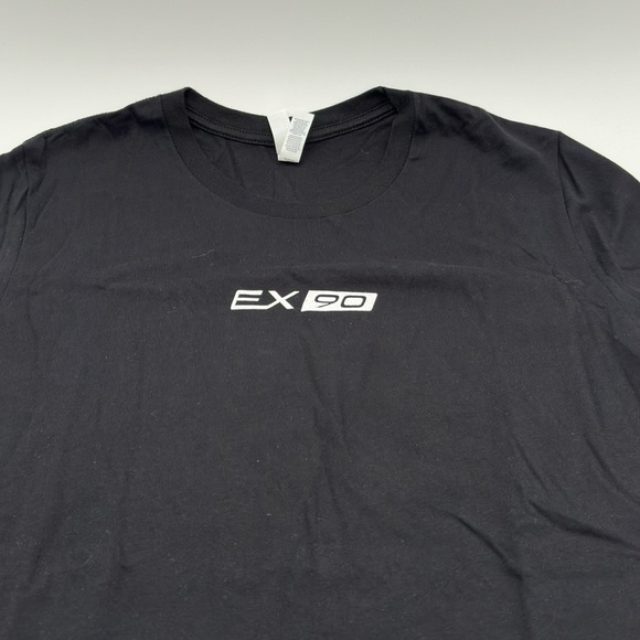 Volvo Shirt Adult Large US Black EX90 Crew Neck Short Sleeve T-Shirt Mens - Picture 1 of 6